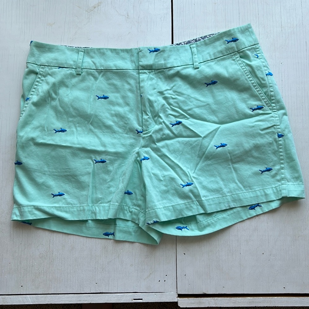 Women’s shorts with shark logos